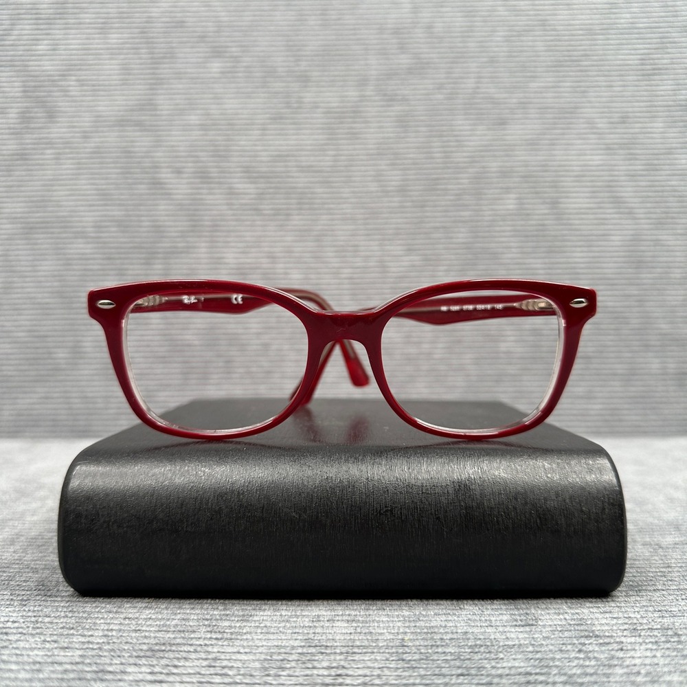 Ray-Ban RB5285 5738 Dark Red Bordeaux Square Eyeglasses Frames 53-19-145